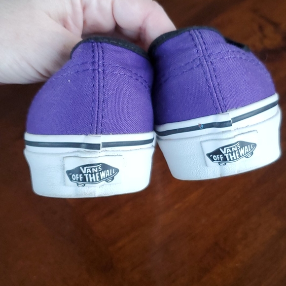 Vans Authentic Black and Purple Ws 5 - Picture 3 of 4